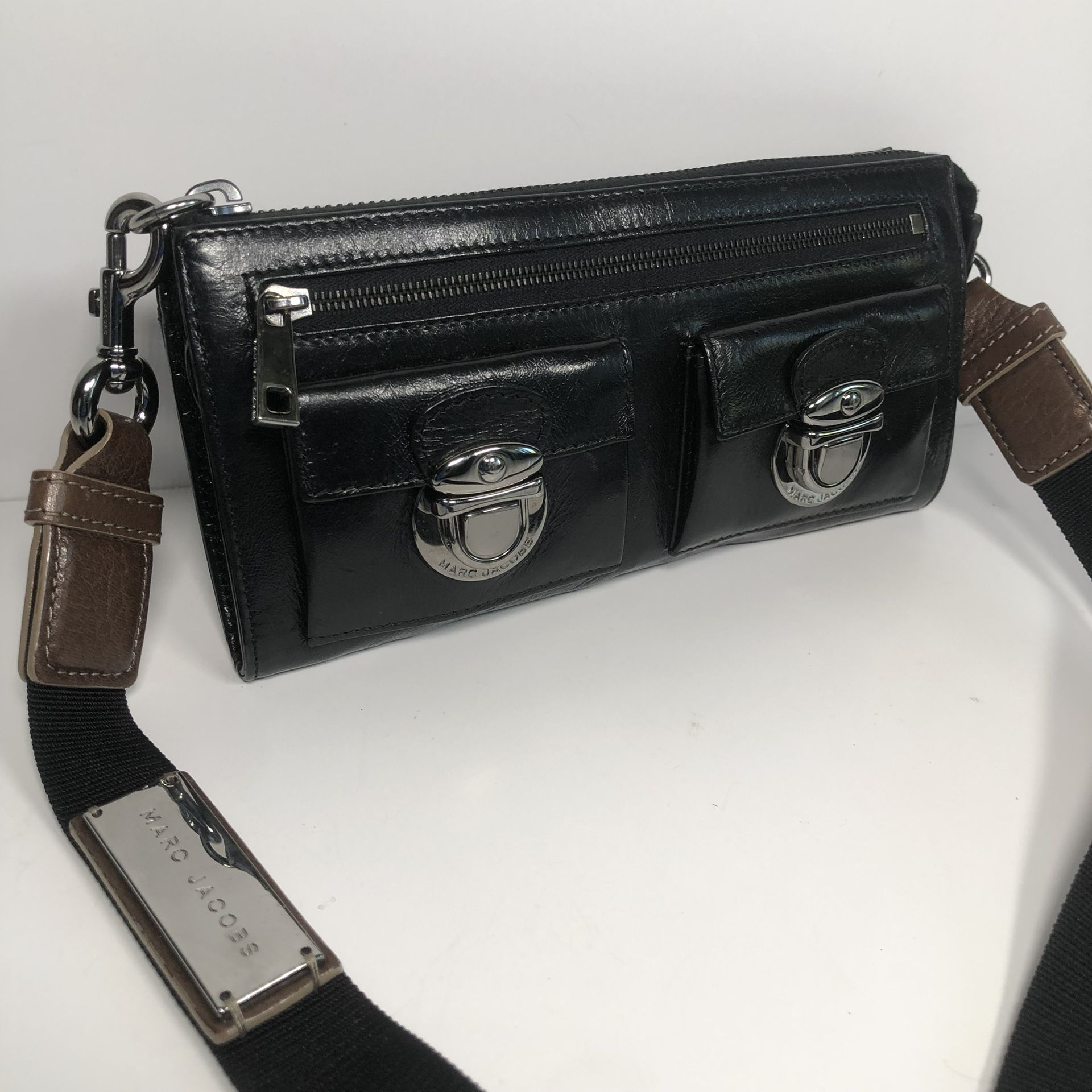 Marc Jacobs Wallet Clutch Purse Mini Leather Shoulder Bag Y2K