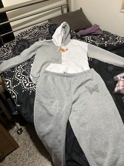 Butterfly Hoodie. Large. Butterfly Pants. XL. Will Not Seperate