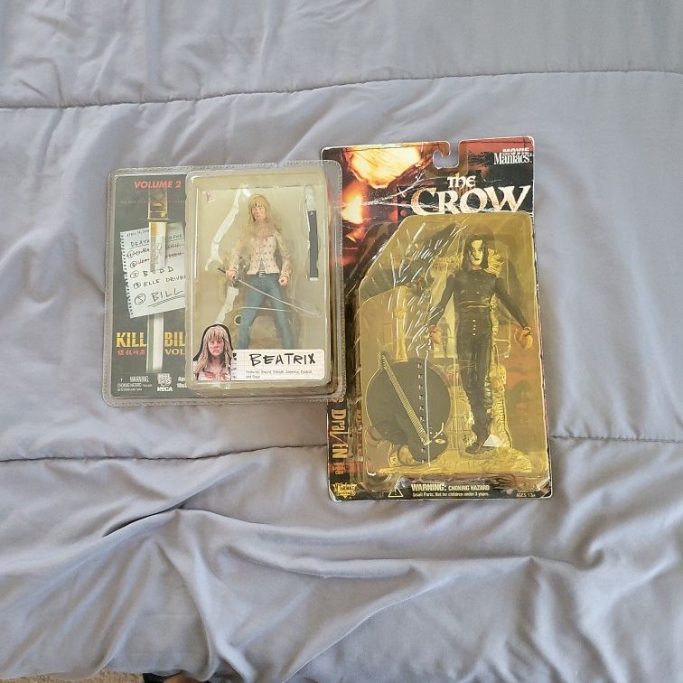 Mcfarlene The Crow And Neca Kill Bill Action Figures