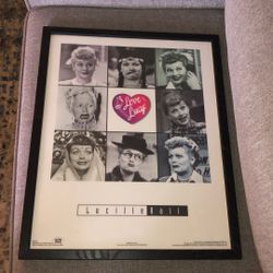 Framed Lucille Ball Poster 21x17” (P72)