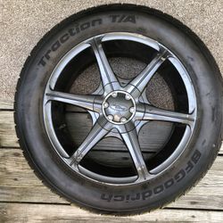 4 rims with tires, tires almost new, fits Honda Accord 1999 through 2002