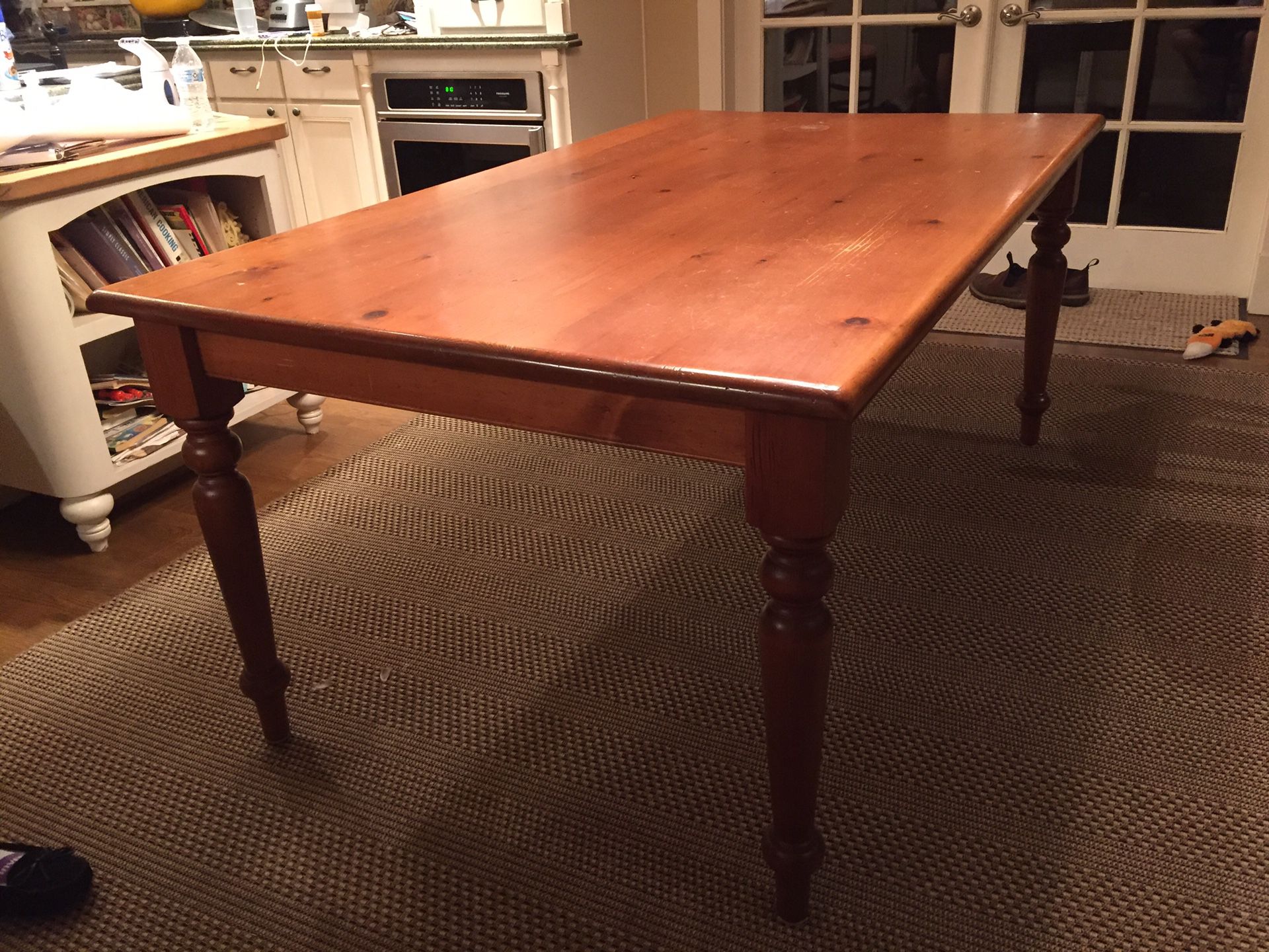 Distressed Solid Maple Table