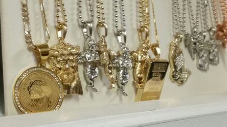 Gold plated necklaces your choice $75 Each.....