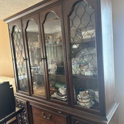 China Cabinet & Dining Table 