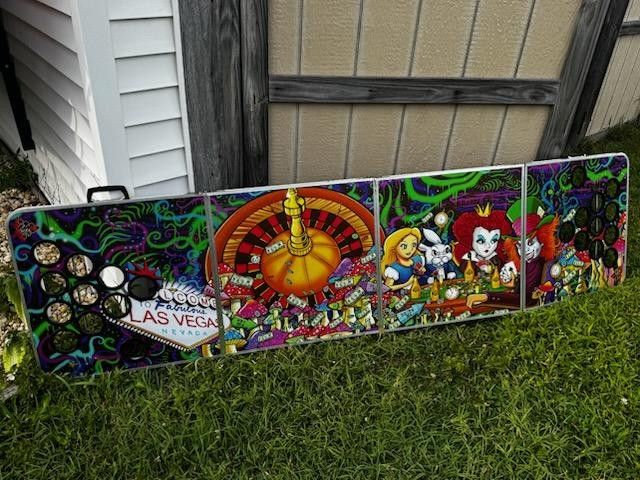 Alice In Wonderland Beer Pong Table