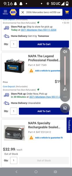 Car battery for Mercedes benz