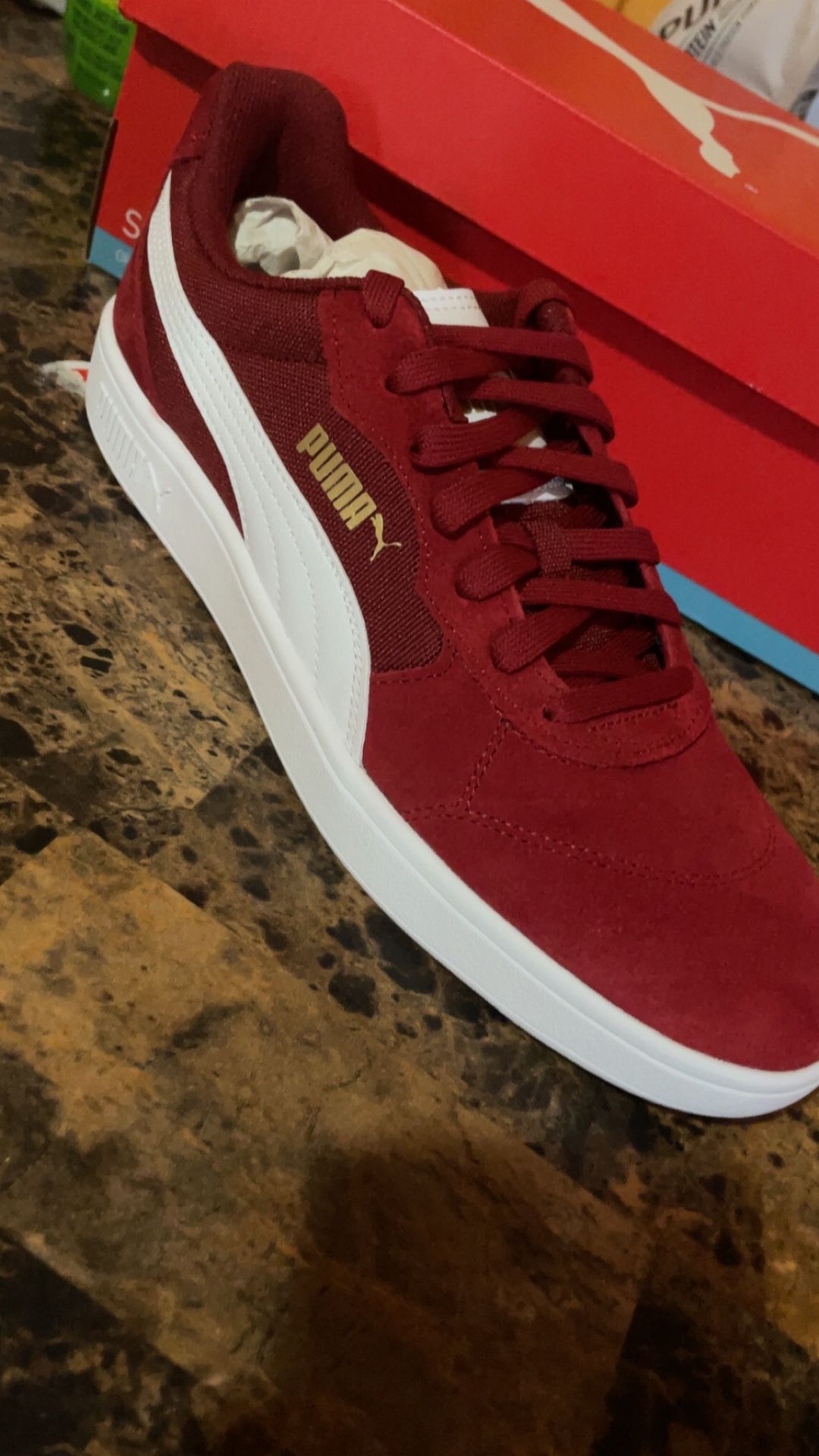size 10 red astro play puma shoes new