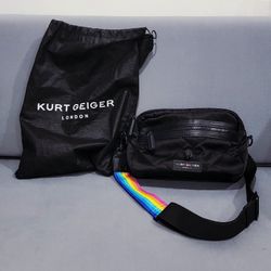 Kurt Gieger London Crossbody Bag Black Bag Multicolor Strap