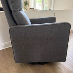 Gray Swivel Chair 