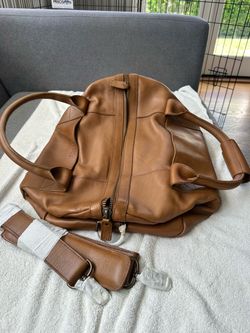 Tecovas Large Leather Duffle Bourbon Presidio Calfskin 52L  Never Unused