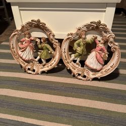 Vintage Victorian Wall Art 15” Chalk Art