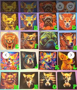 $4 For 4 Inch Dog Canvas 