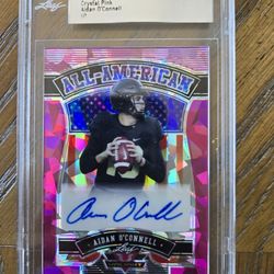 2022 Leaf Valiant - Aidan O'Connell Crystal Pink Auto 1/1