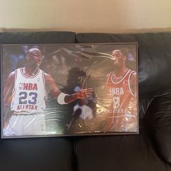 Jordan-Kobe All Star Game Wall Art  34x 23  Inches