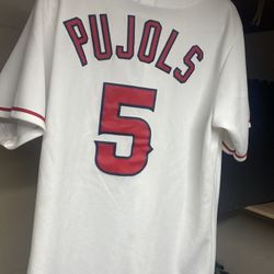 Angels Pujols Jersey Medium Majestic Baseball 
