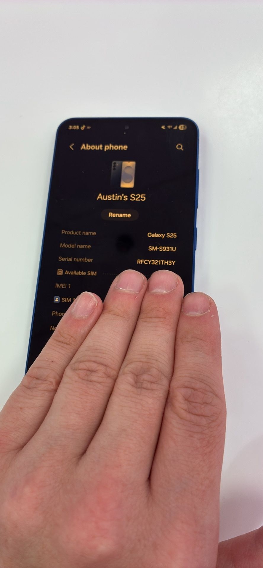 S25 (Navy Blue) LOCKED TO TMOBILE ONLY