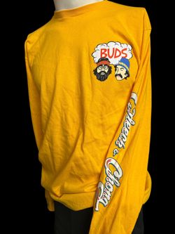 Cheech & Chong Yellow Long Sleeve Tee M