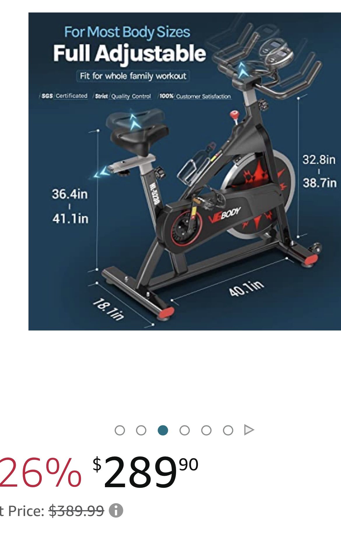 vig body exercise bike