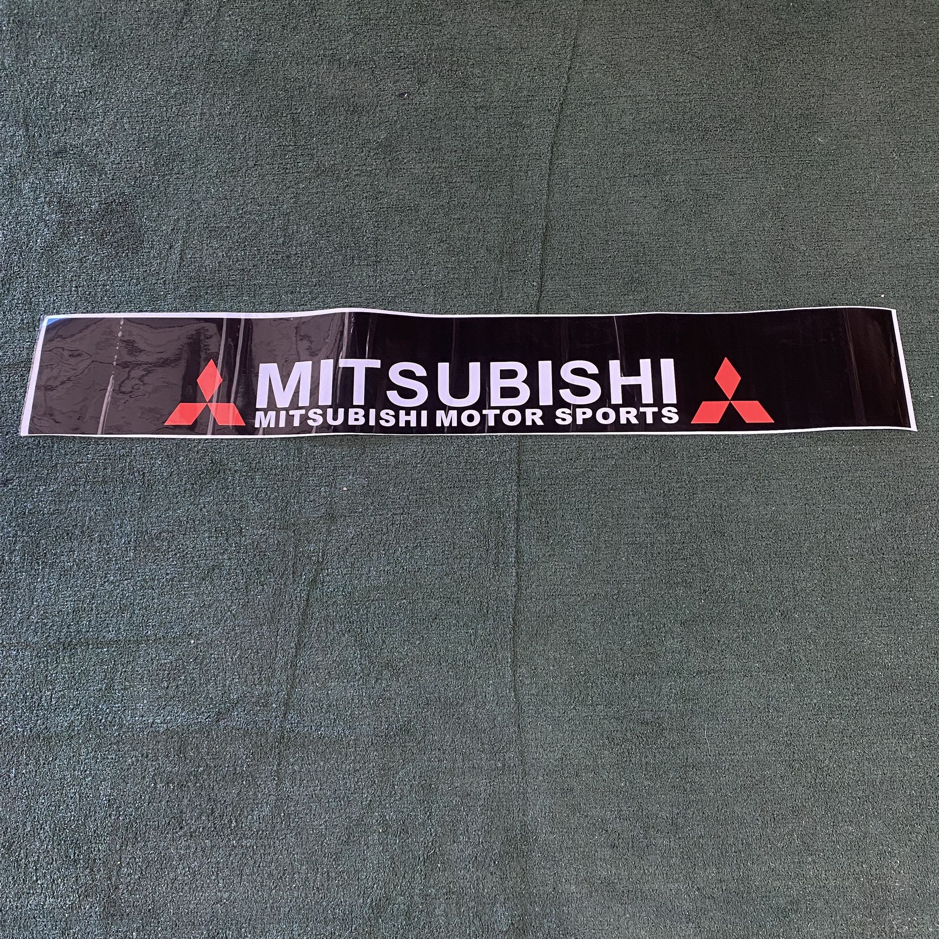 Mitsubishi Motor Sports Windshield Banner Universal Fit