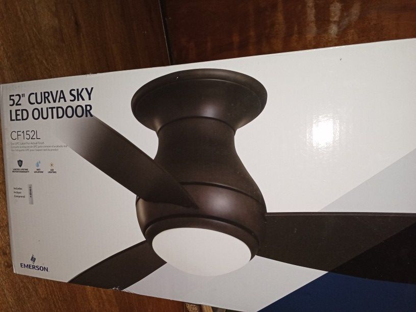Fan 52" Curva sky LED Outdoor