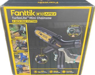 Fanttik W10 APEX Turbolite Mini Chainsaw With Brushless Motor, 2500mah Battery