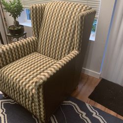 Armchair and ottoman