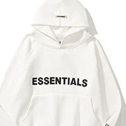 White Essentials Hoodie