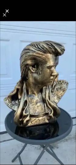 Elvis bust statue
