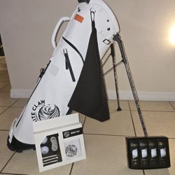 Limited Edition White Claw x Stitch Golf SL2 Stand Bag + Golf Kit Bundle