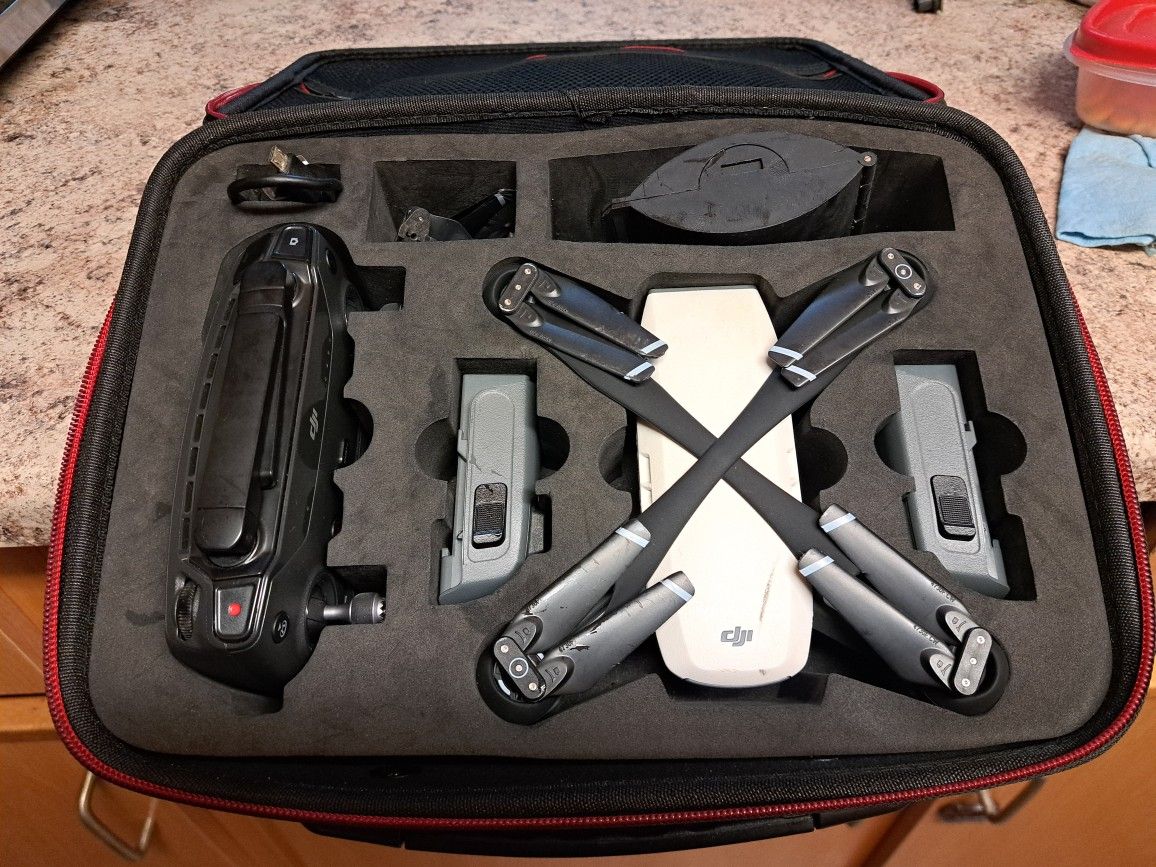 DJI Spark mando a distancia con accesorios