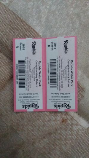 New And Used Tickets For In Pompano Beach Fl Offerup Water Rapids Tickets For In Margate Fl