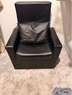 Set of 2 relaxing leather chairs