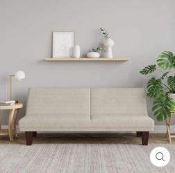 DHP DILLAN CONVERTIBLE MICROFIBER FUTON IN TAN