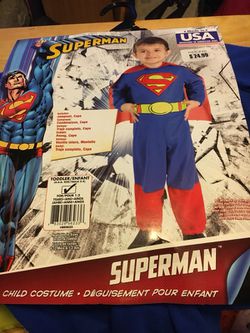 Superman costume new never used size 2/4 pick up only Hilliard
