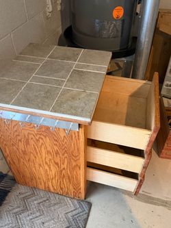 Night table for garage
