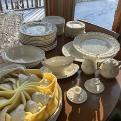 Wedgewood White Cornwall Set Of China