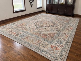 Two Large Traditional Medallion Area Rug 8x10 and 9x12