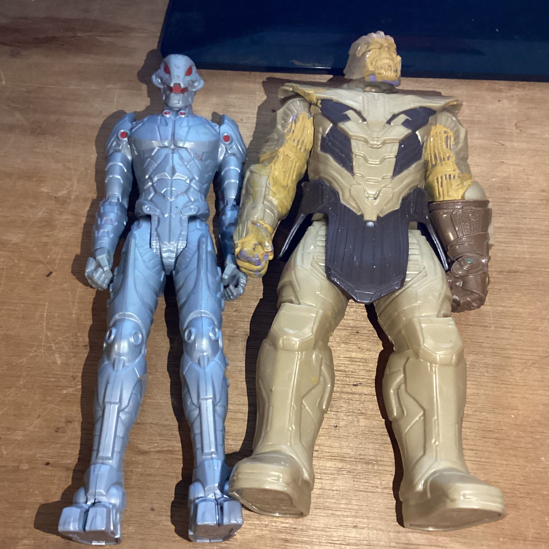 2018 Marvel Hasbro Thanos and 2015 Hasbro Marvel Ultron Action Figure toys