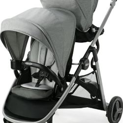 Graco Ready2Grow LX 2.0 Double Stroller Features Bench Seat and Standing Platform Options, Clark
