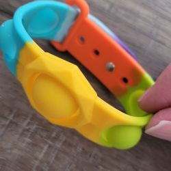 Pop-It Fidget Bracelet w/Adjustable Band!