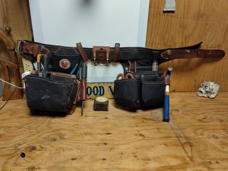 Occidental leather tool bog  with tools