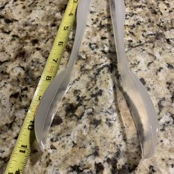 Large Plastic Salad Tongs/serving Tool To Serve Salads & Other Foods, Has Large Area To Pick Up Foods, Great For Buffet Style Or Just Daily Use