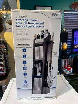 Nintendo Wii 2010 White Storage Tower Level Up Aspect Gaming  NEW FACTORY SEALED