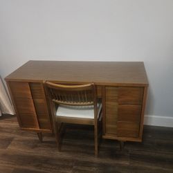 MCM DESK OR VANITY & CHAIR