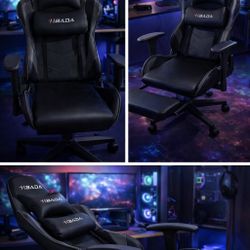 Gaming Chair w/ Footrest – Like New – Barely Used