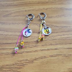 2pcs Butterfly Keychain 