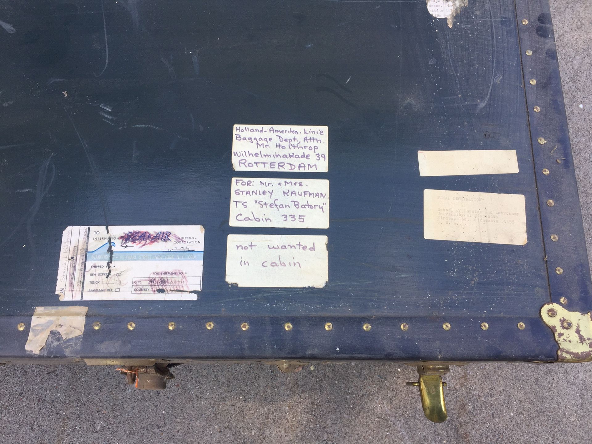 Vintage trunk from 1960