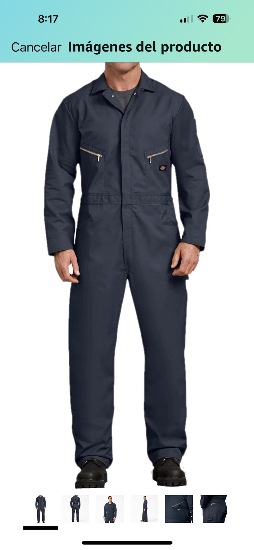 Dickies Overall Long Sleeve Dark Blue