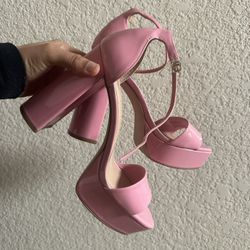 Madden Girl Pink Platform Heals 