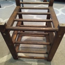 Wood WINE Rack, Holds  9 Bottles